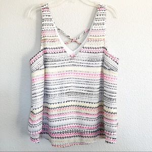 Candie’s Tribal Patterned Crop Top Sz Medium